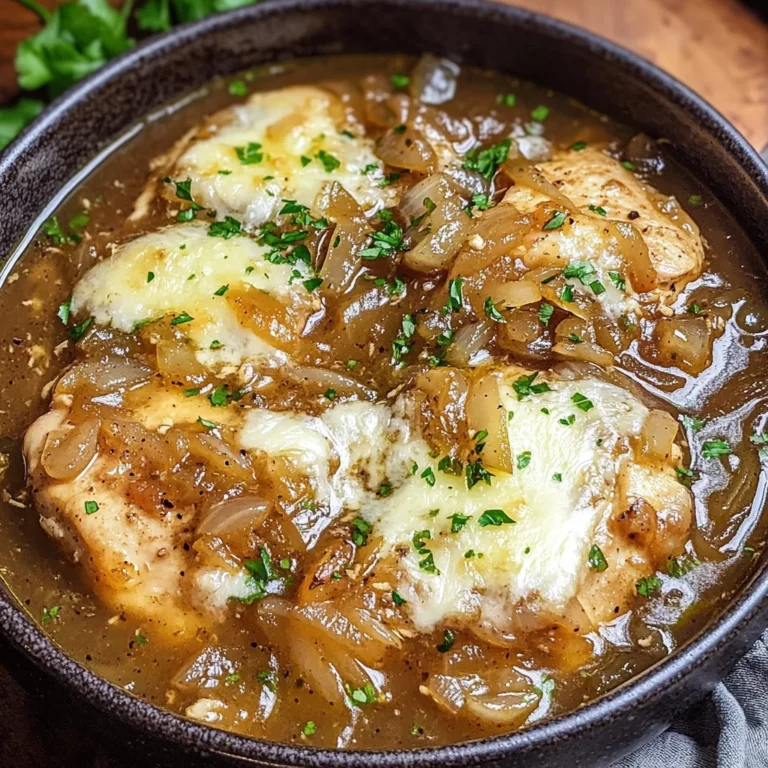 French Onion Chicken Soup