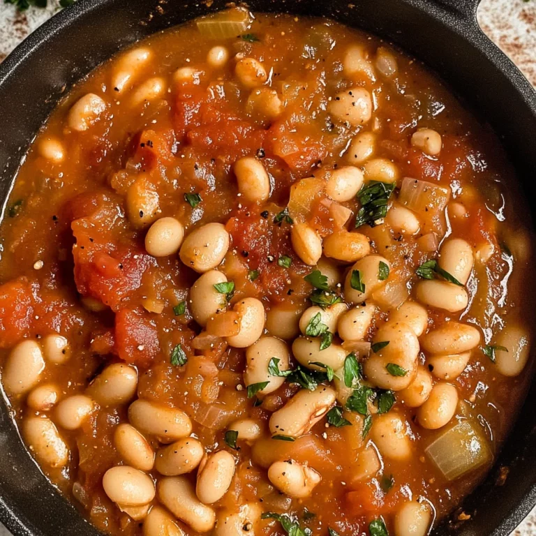 Loubia- Morrocan White Bean Stew (Stovetop + Instant Pot)