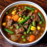 My Mom's Old-Fashioned Vegetable Beef Soup