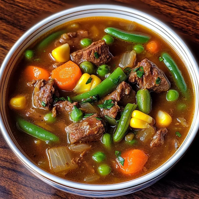 My Mom's Old-Fashioned Vegetable Beef Soup