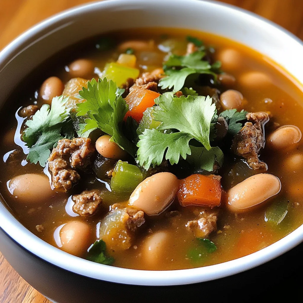 Pinto Beans Green Chile And Beef Soup