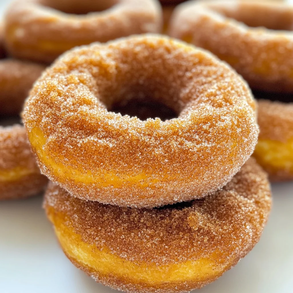 Pumpkin Cinnamon Sugar Donuts