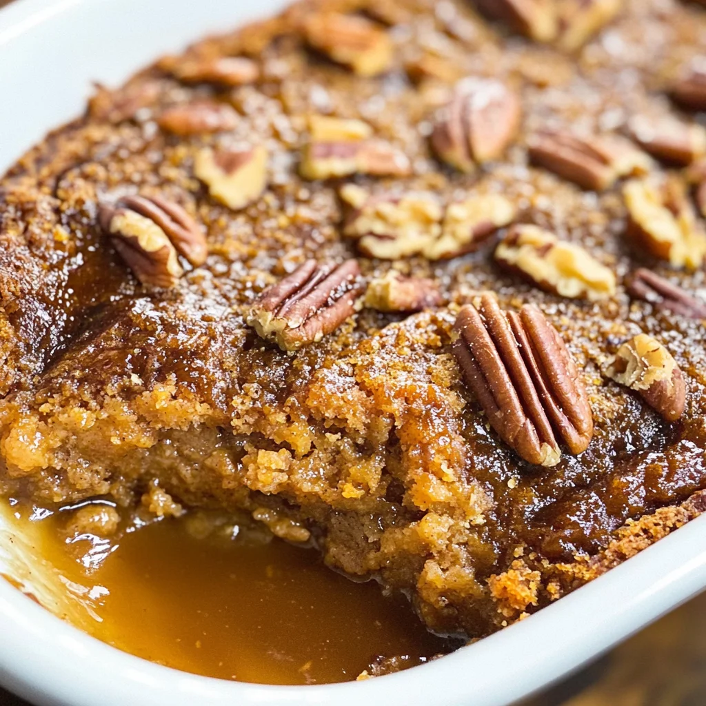 Pumpkin Pecan Cobbler