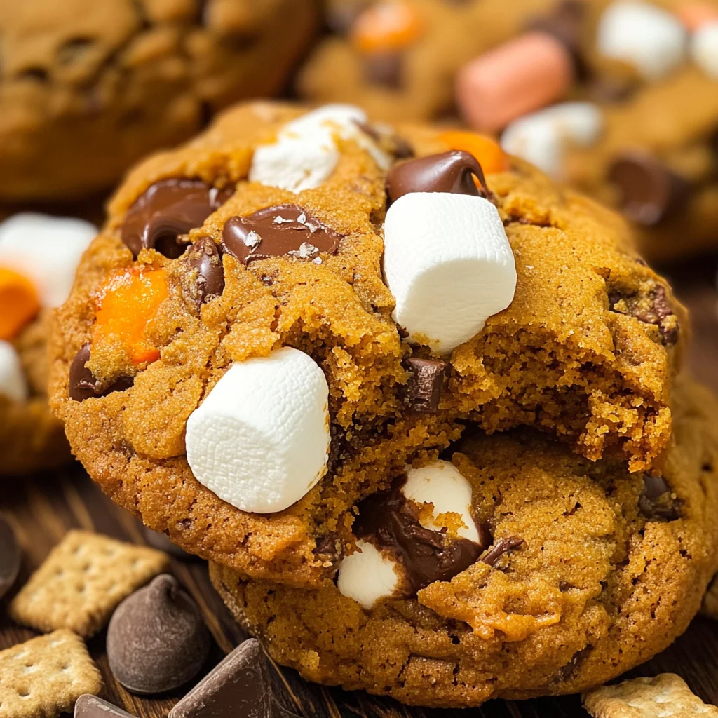 Pumpkin S'mores Cookies