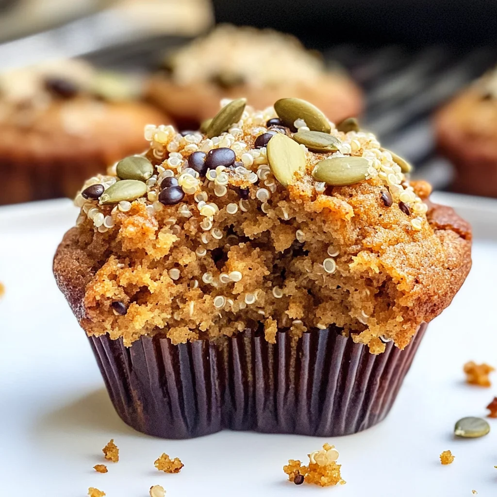 Skinny Pumpkin Quinoa Muffins