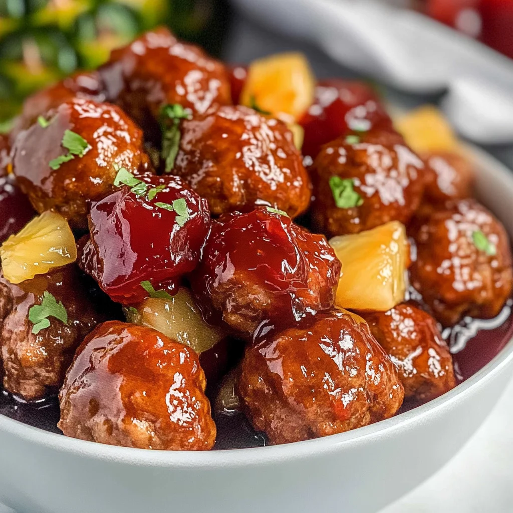 Sweet chili Meatballs Crockpot Recipe