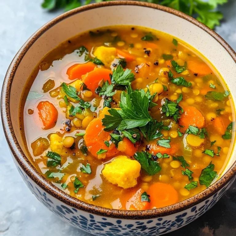 Anti-Inflammatory Veggie Soup with Turmeric