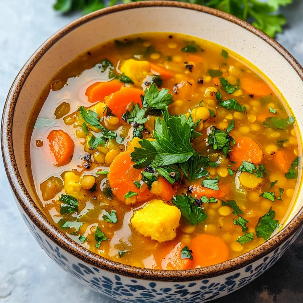 Anti-Inflammatory Veggie Soup with Turmeric