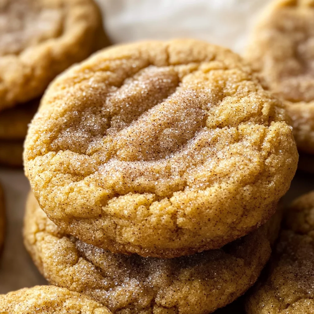 Chewy Pumpkin Snickerdoodle Cookies