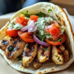 Chicken Pita Gyros with Tzatziki