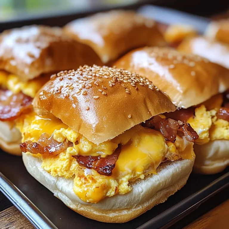 Crack Breakfast Sliders (Turkey Bacon Egg & Cheese)