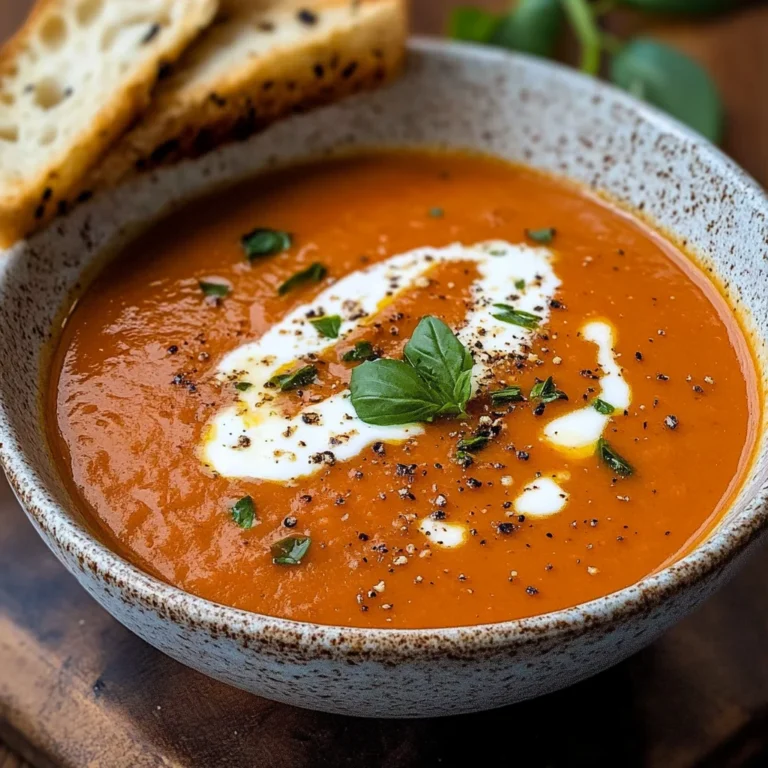 Creamy Roasted Garlic Tomato Soup