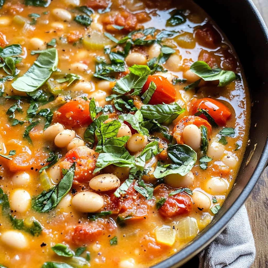 Creamy Tomato White Bean Stew
