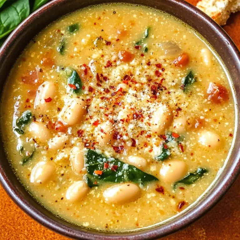 Fire Roasted Parmesan & White Bean Soup
