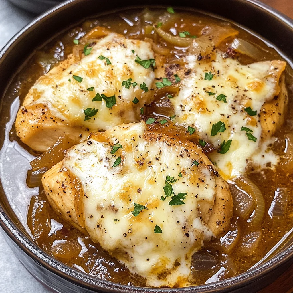 French Onion Chicken Soup