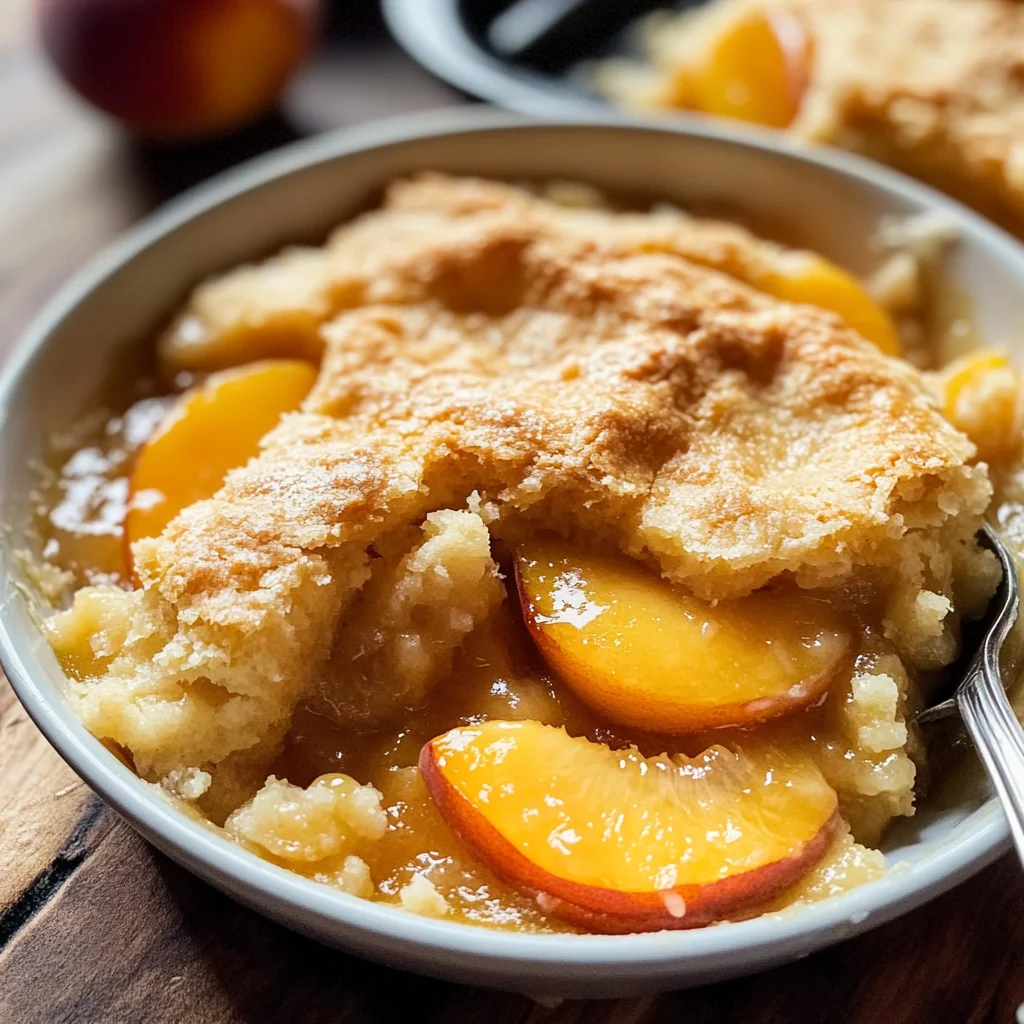 Fresh Peach Cobbler Recipe