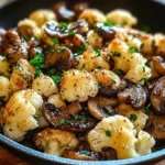 Garlic Cauliflower Mushroom Skillet: Quick & Delicious Dish