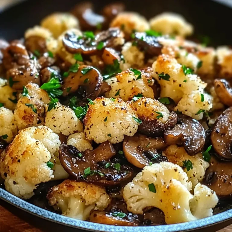 Garlic Cauliflower Mushroom Skillet: Quick & Delicious Dish