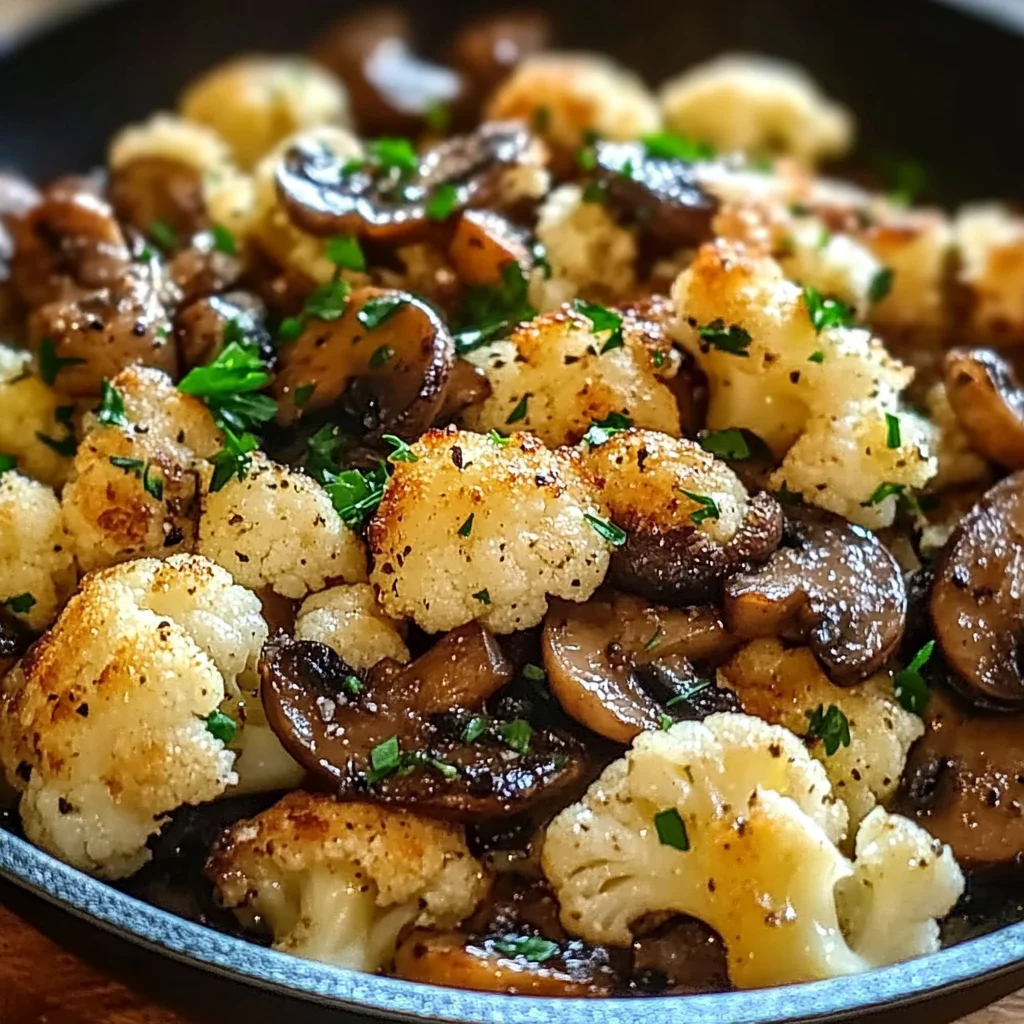 Garlic Cauliflower Mushroom Skillet: Quick & Delicious Dish