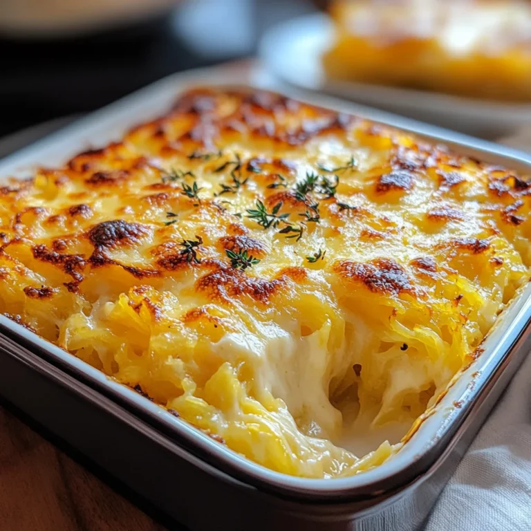 Healthy Spaghetti Squash Au Gratin