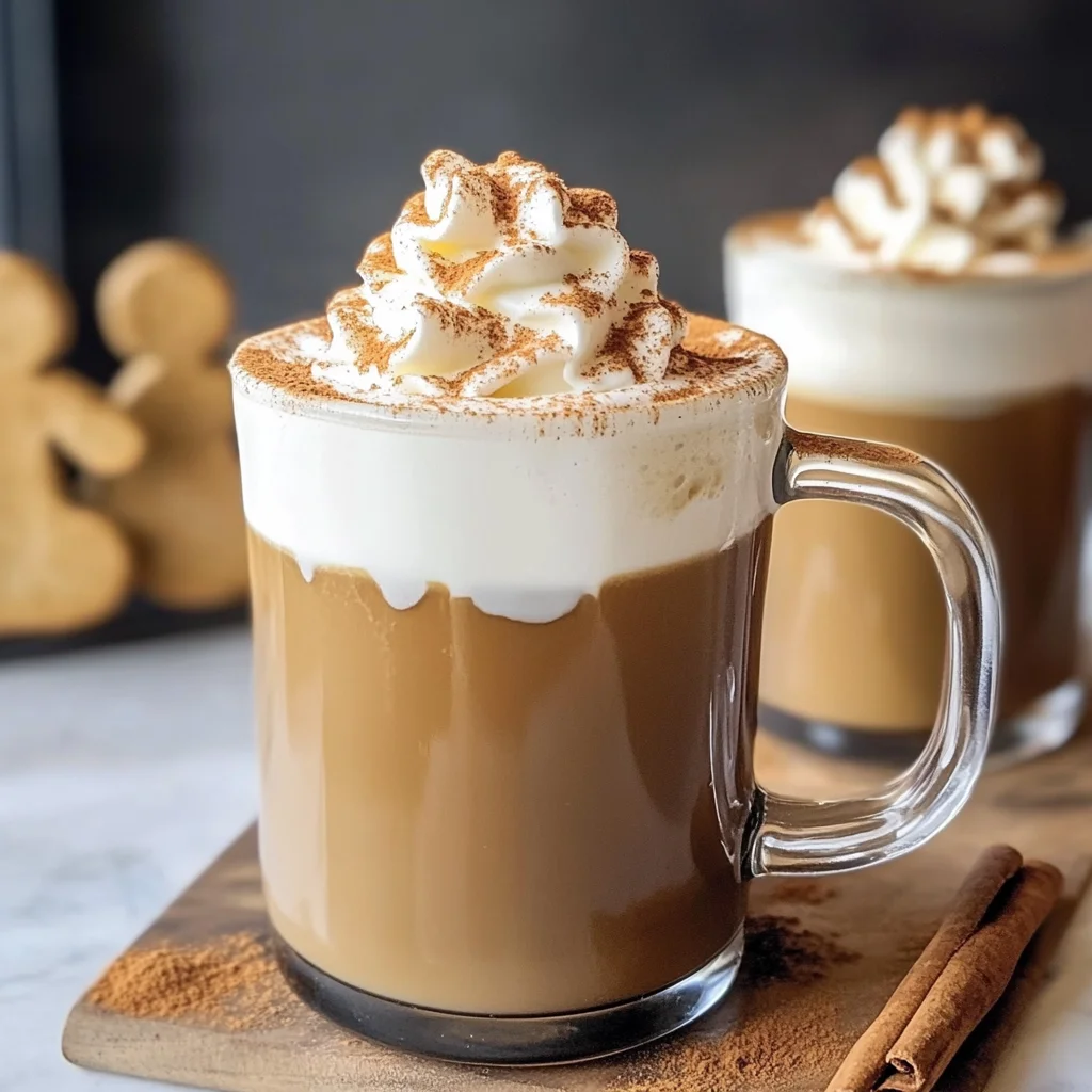 Homemade Gingerbread Latte
