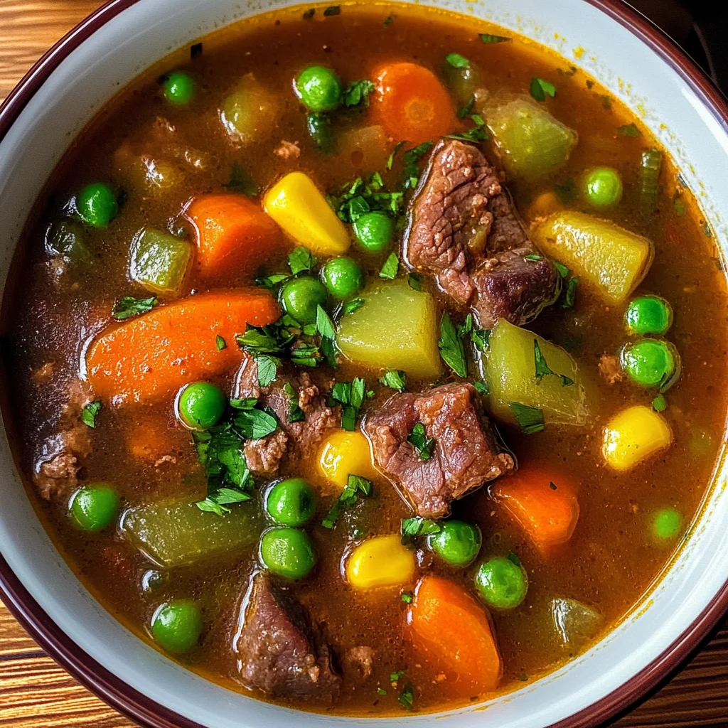 My Mom's Old-Fashioned Vegetable Beef Soup