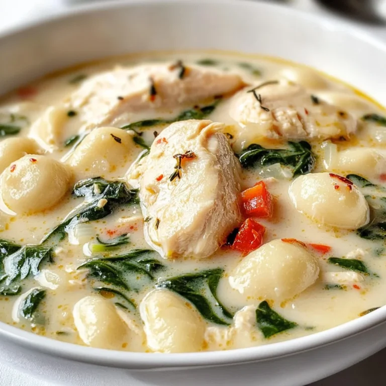 Olive Garden Chicken Gnocchi Soup