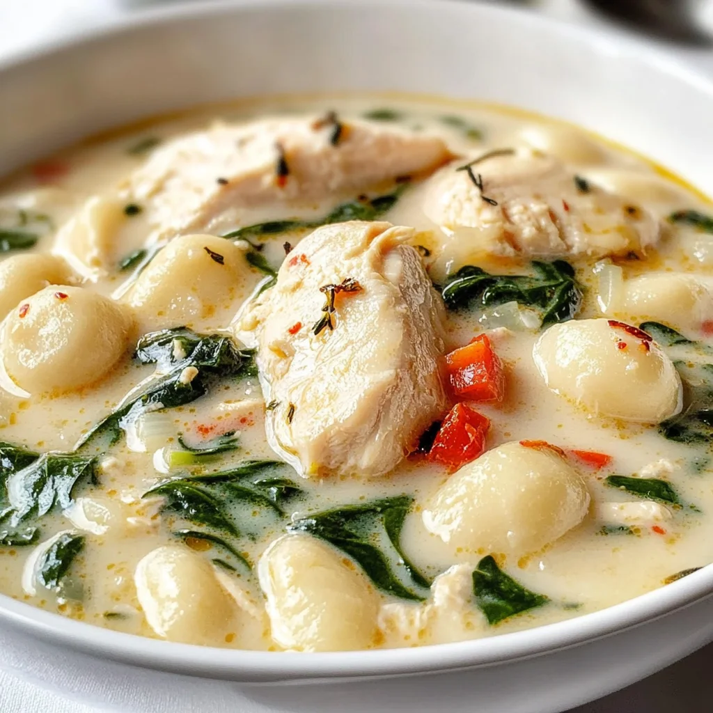 Olive Garden Chicken Gnocchi Soup