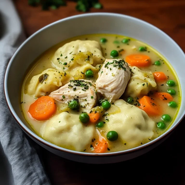 One Pot Chicken Dumpling Soup (with refrigerated biscuit dough!)