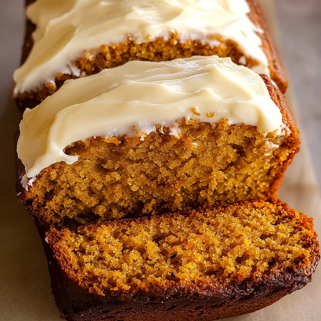 Pumpkin Bread with Cream Cheese Frosting Recipe