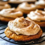 Pumpkin Cookies with Cream Cheese Frosting