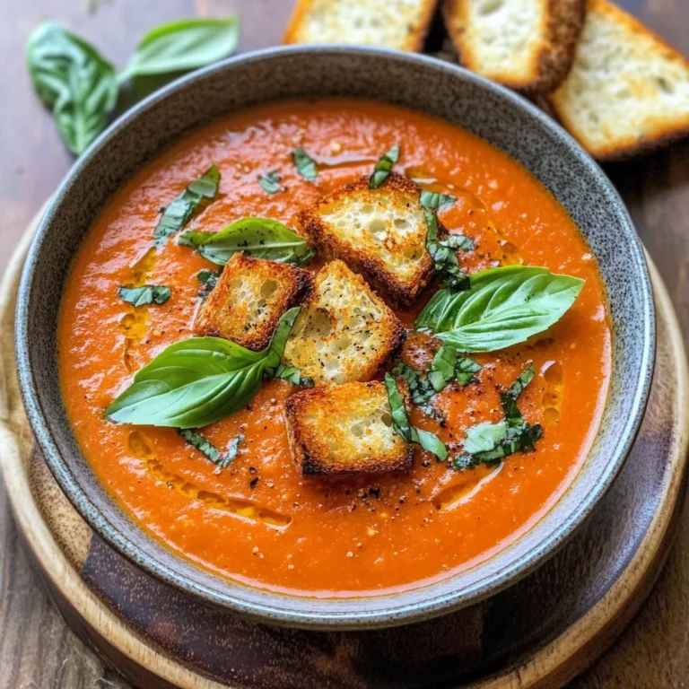 Roasted Tomato Basil Soup
