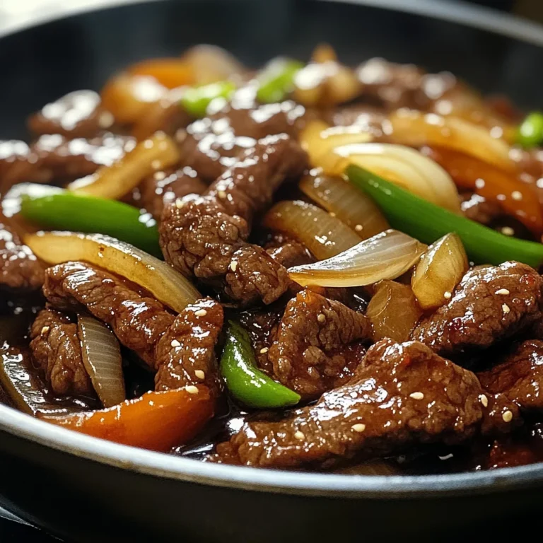 Sizzling Chinese Pepper Steak with Onions