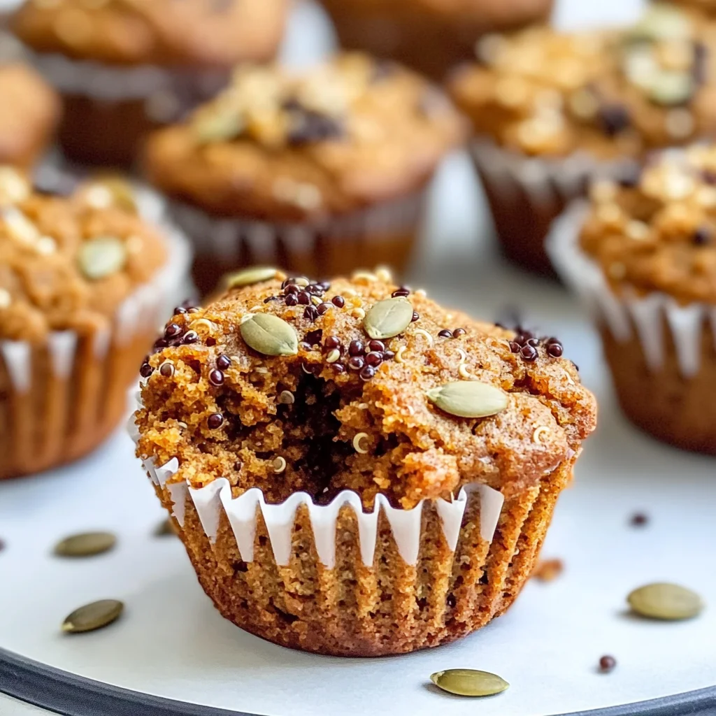 Skinny Pumpkin Quinoa Muffins