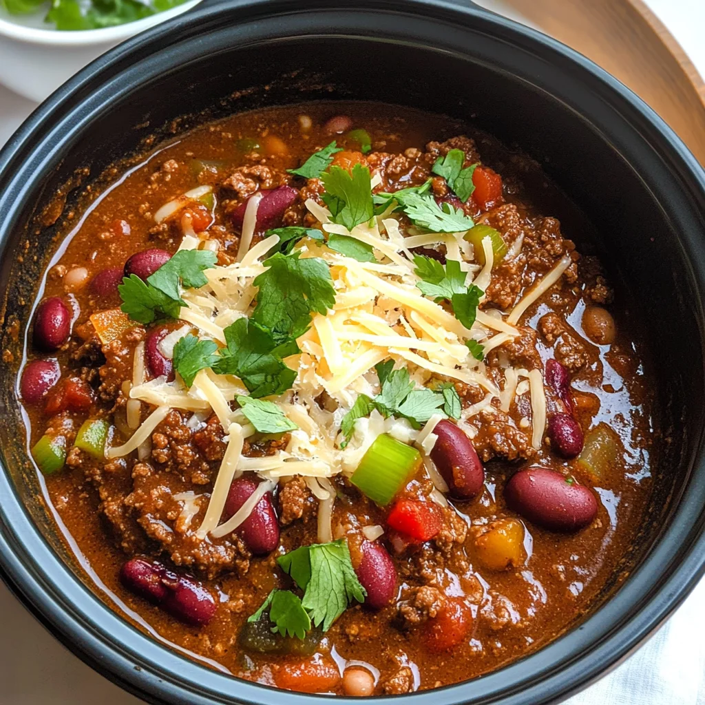 Slow Cooker Chili Con Carne