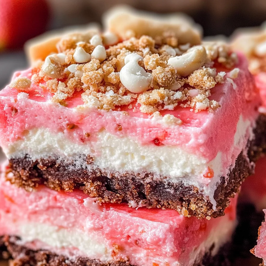 Strawberry Crunch Brownies