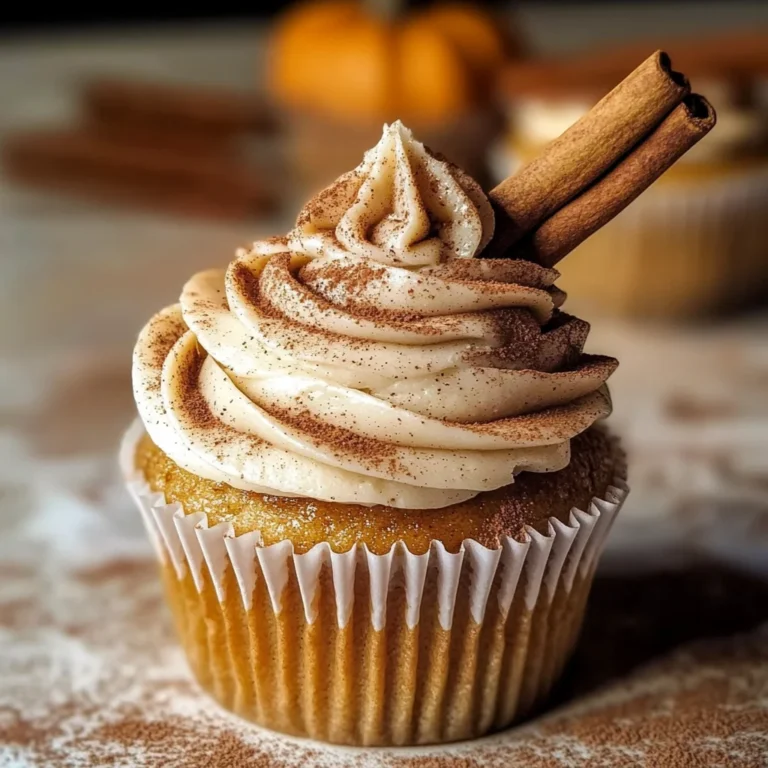Vanilla Chai Pumpkin Latte Cupcakes with Cinnamon Brown Sugar Frosting