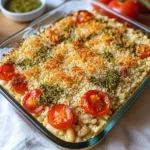 White Bean and Pesto Bake