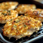 Air Fryer Parmesan Crusted Chicken