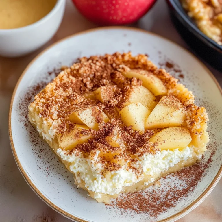Apple Cinnamon Cottage Cheese Bake