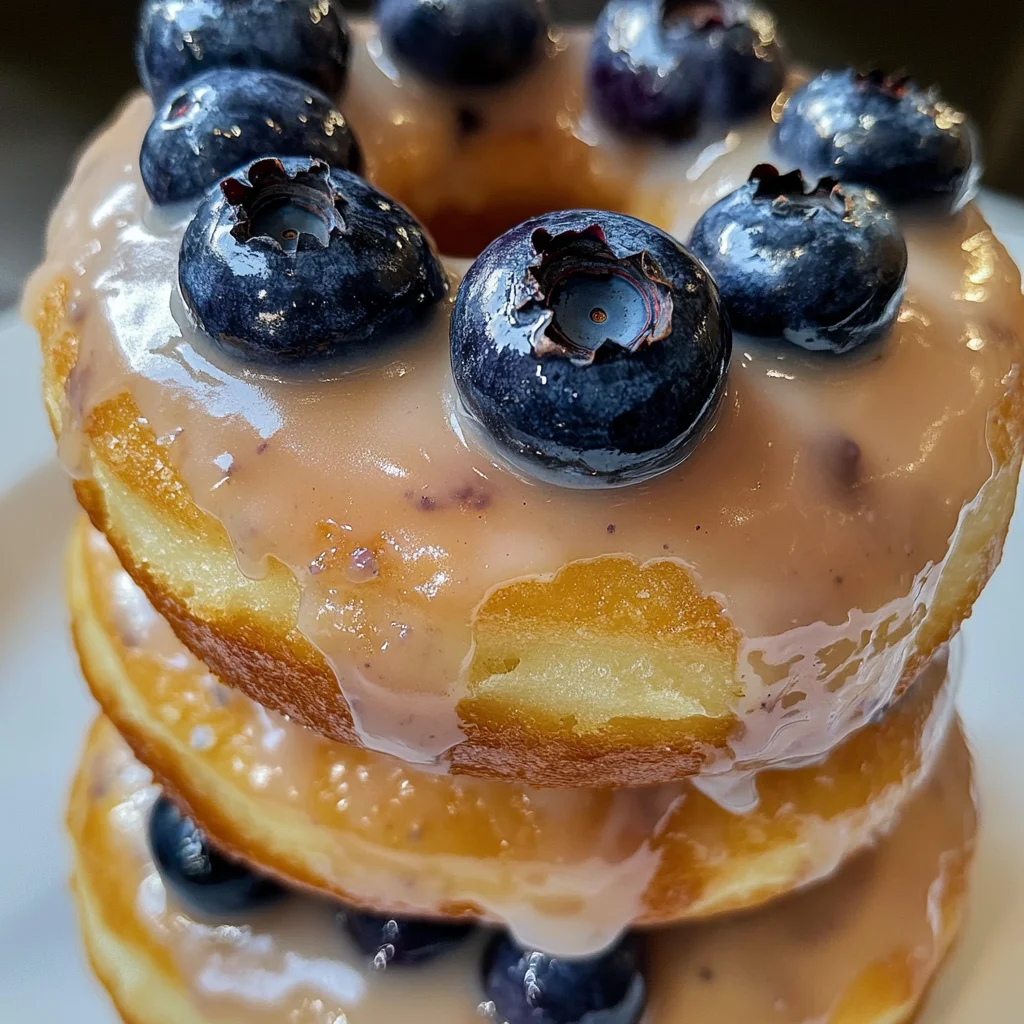 Baked Blueberry Donuts