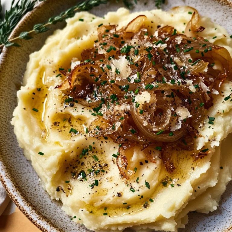 Best Ever Caramelized Onion Mashed Potatoes