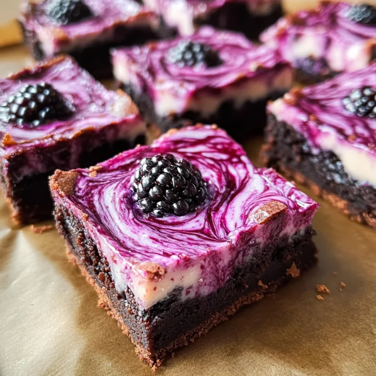 Blackberry Cheesecake Brownies