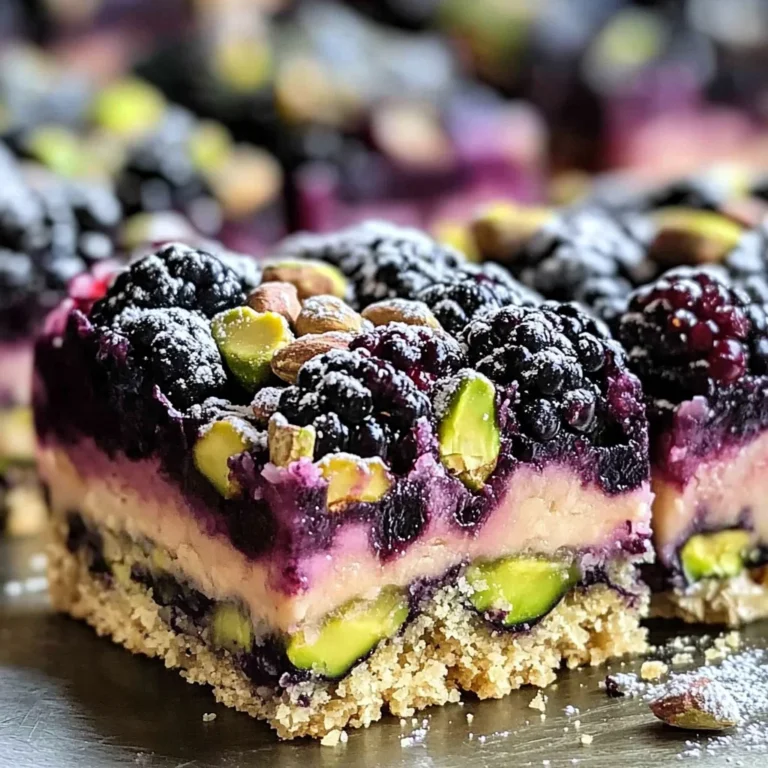 Blackberry Pistachio Dream Bars: An Incredible Ultimate Recipe