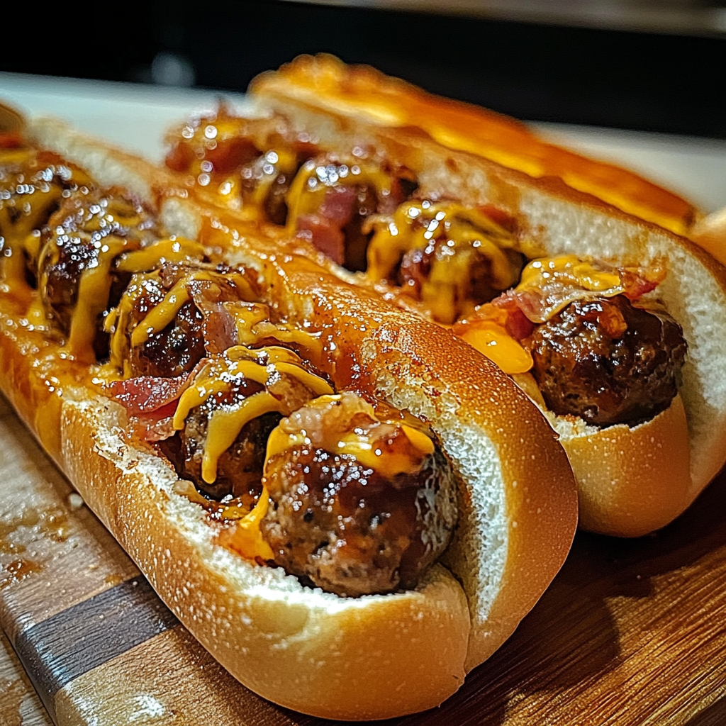 Bourbon BBQ Turkey Turkey Bacon Cheeseburger Meatball Subs Ready in 30 Minutes