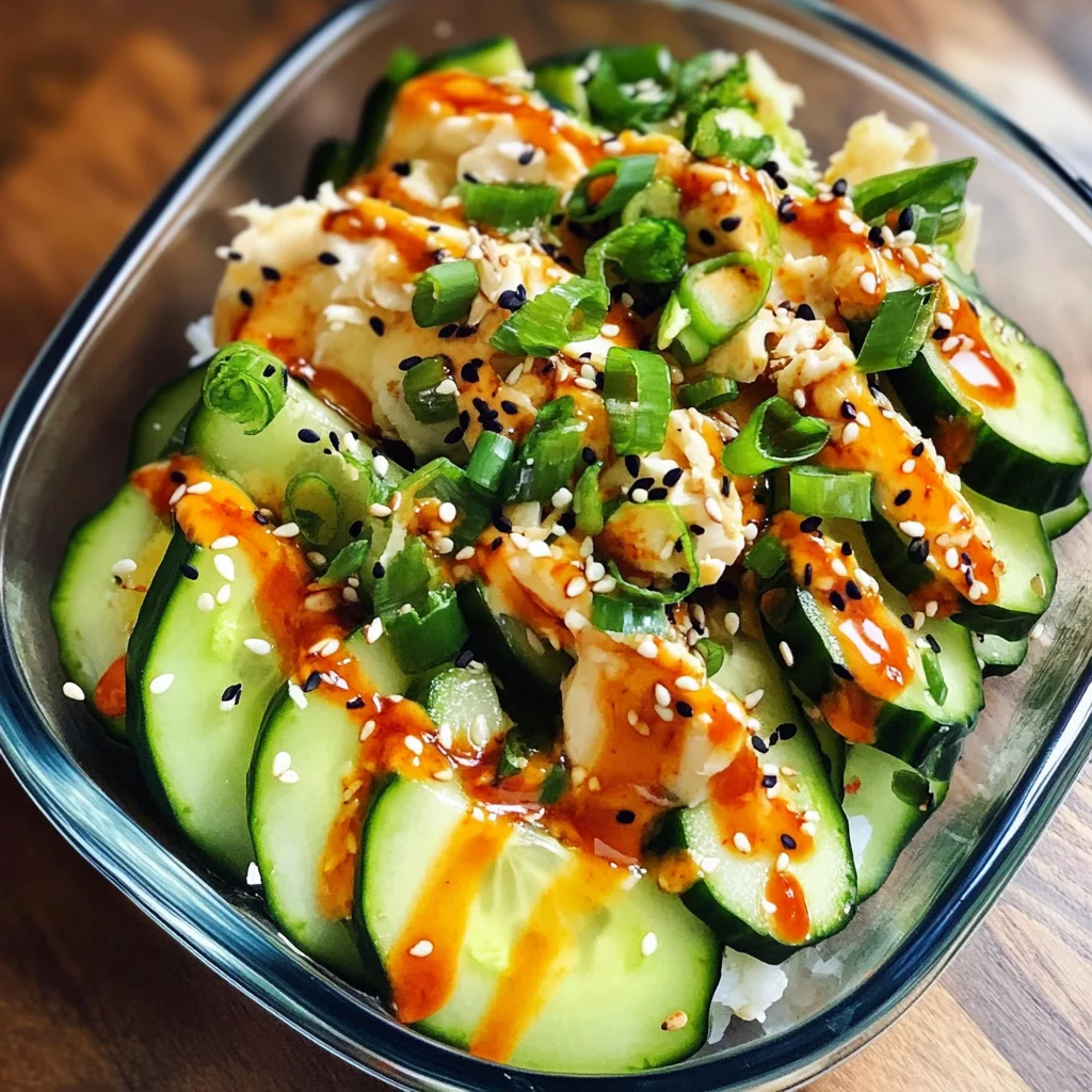 California Roll Cucumber Salad