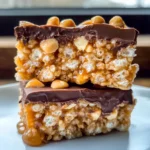 Caramel Peanut Rice Krispie Treats