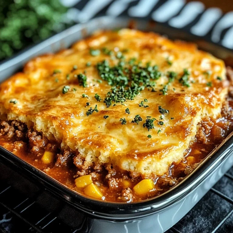Cheddar Bay Ground Beef Cobbler