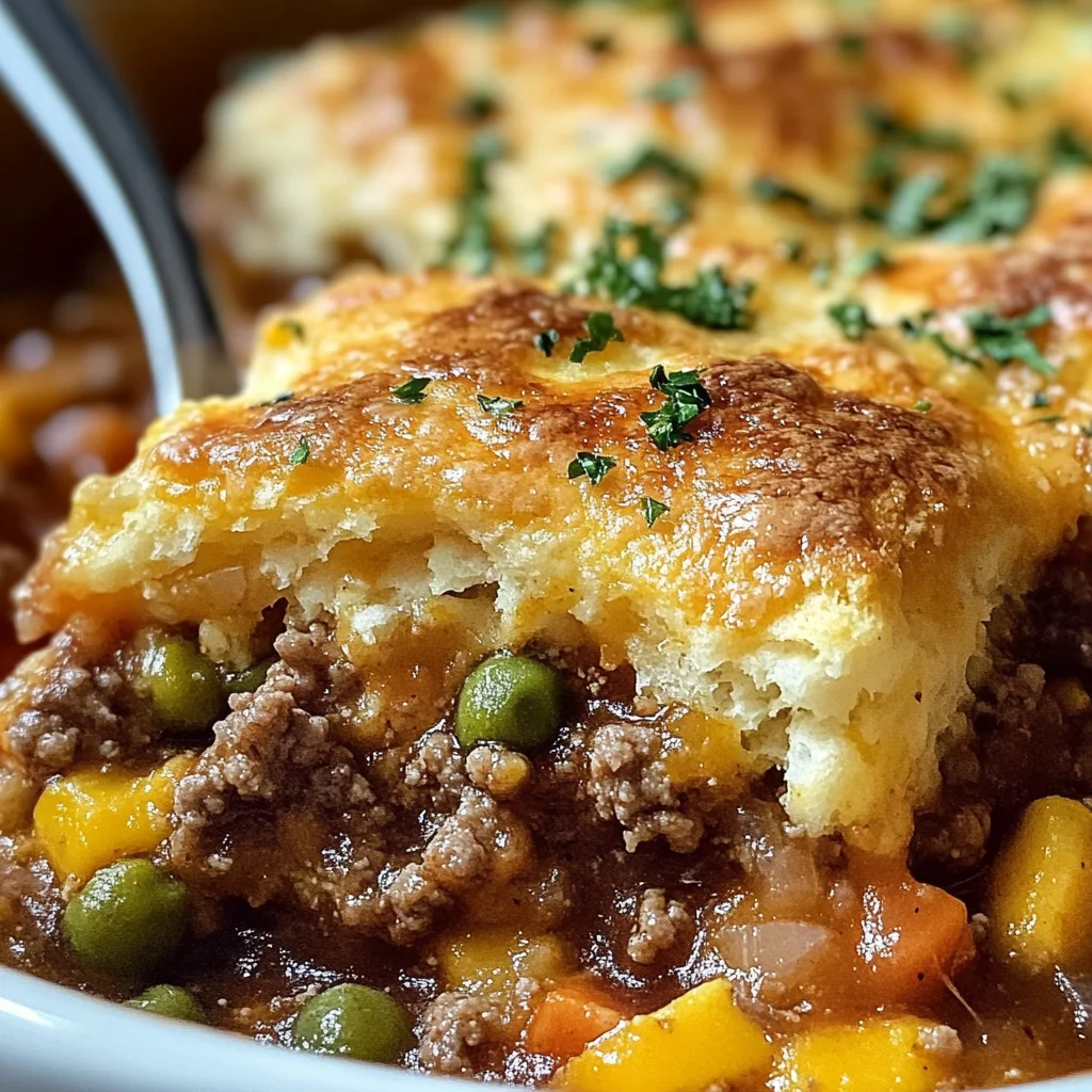 Cheddar Bay Ground Beef Cobbler
