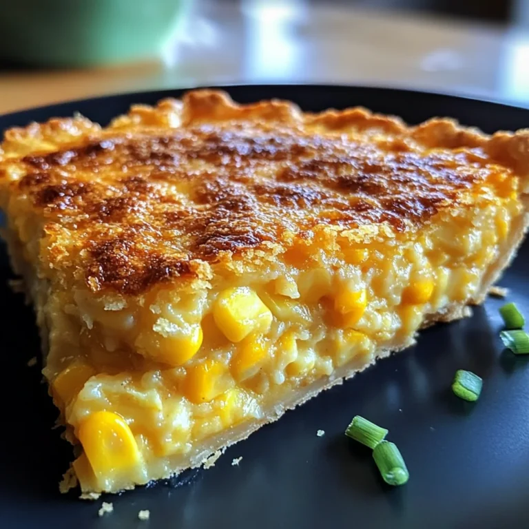 Cheddar Sweet Corn Pie